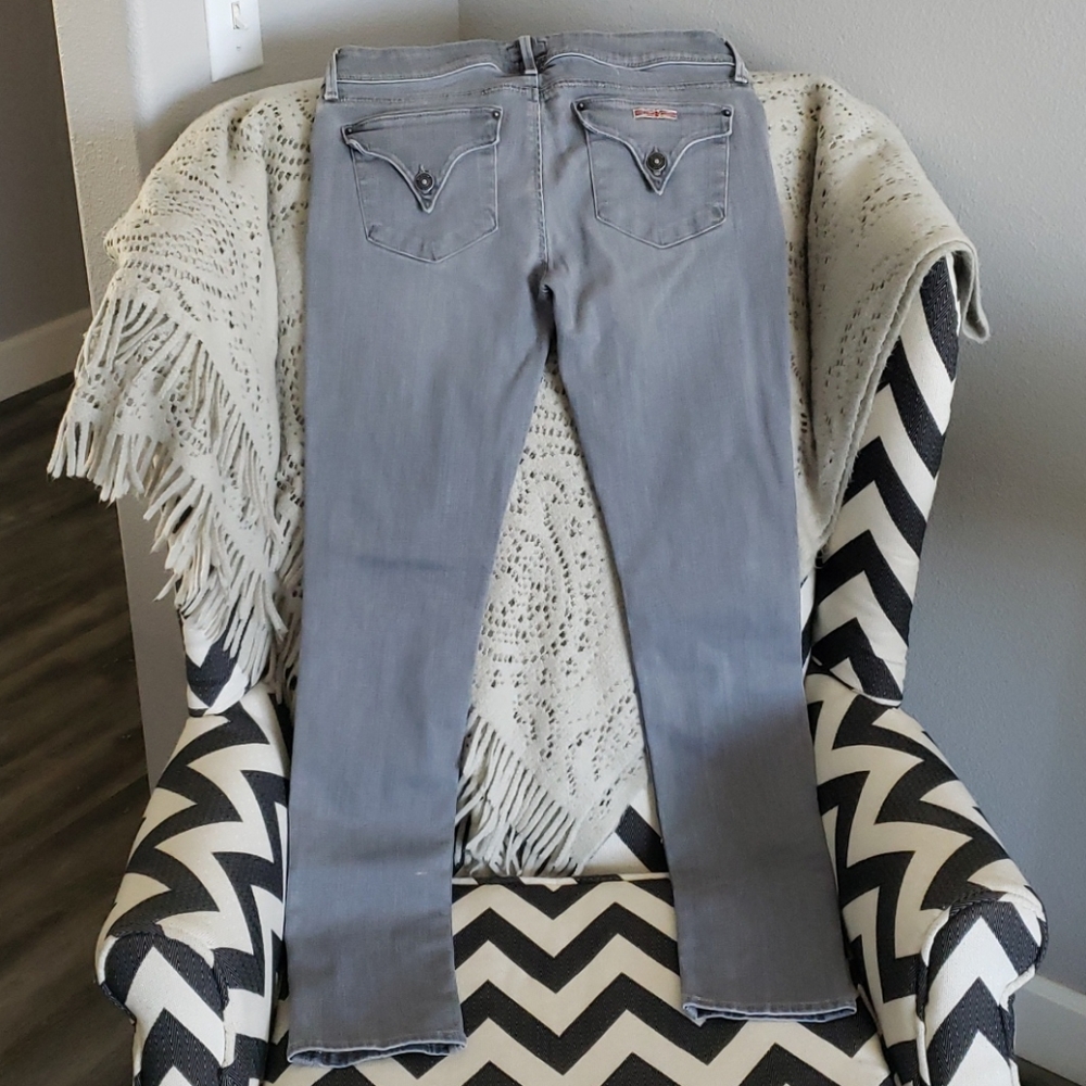 Hudson Collin Flap Skinny Jean in Gray Sz. 27/reg
